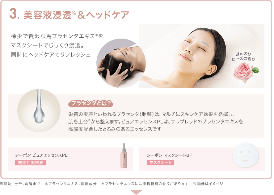 3.美容液浸透※&ヘッドケア