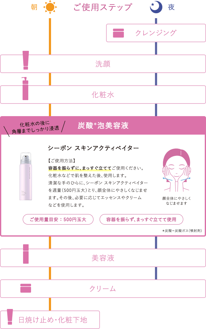 使用ステップ